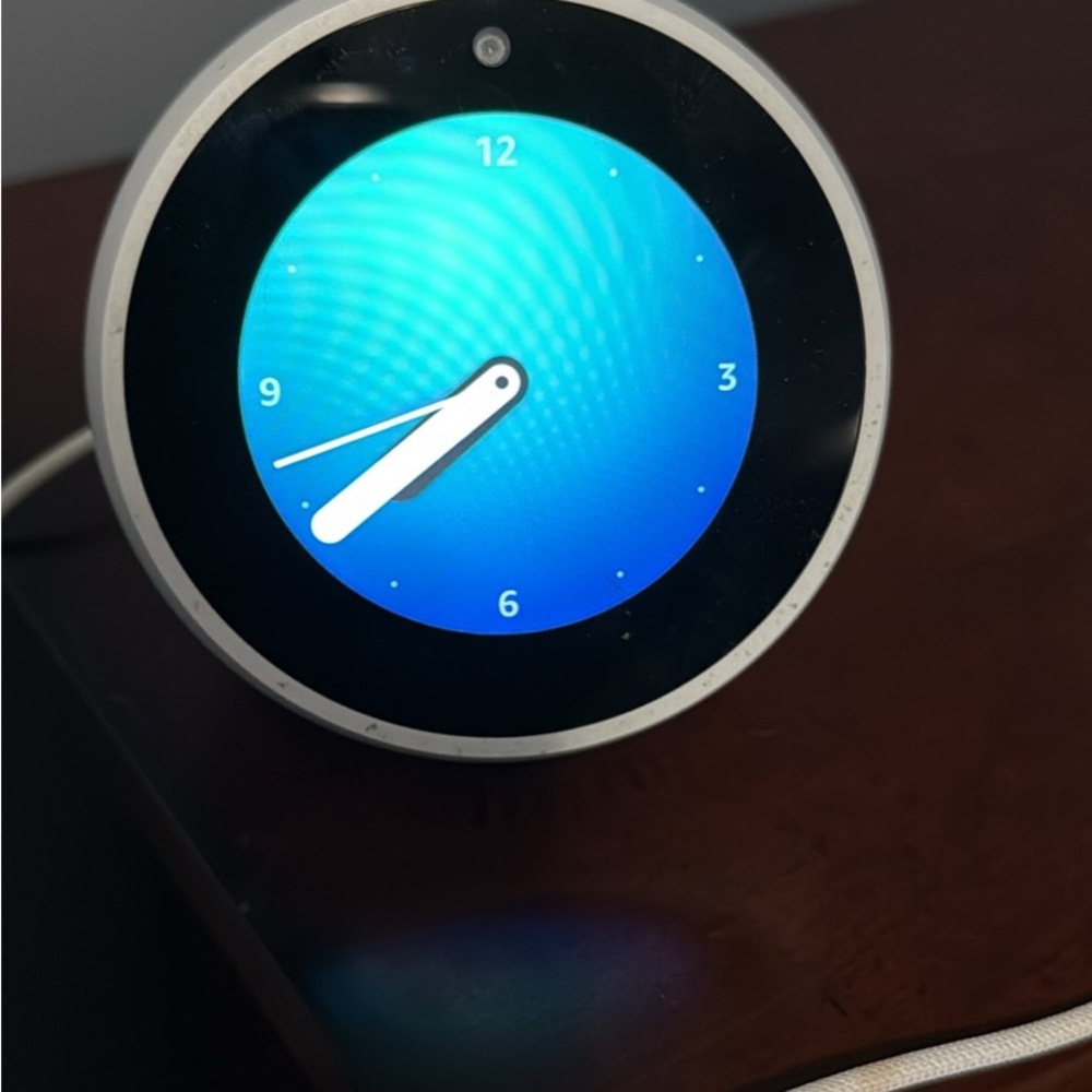 Smart Clock with Blue Display